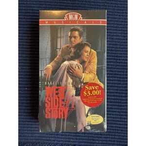 NEW WEST SIDE STORY VHS TAPE MOVIE FACTORY SEALED‎ CASSETTE w/ WATERMARK 1961 v